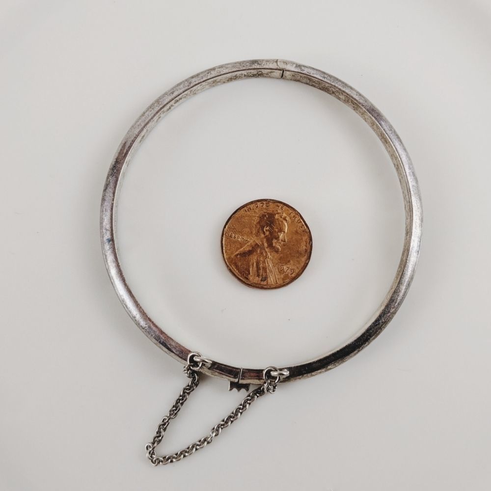 925 Sterling Silver Round Tan Clasp Bracelet
